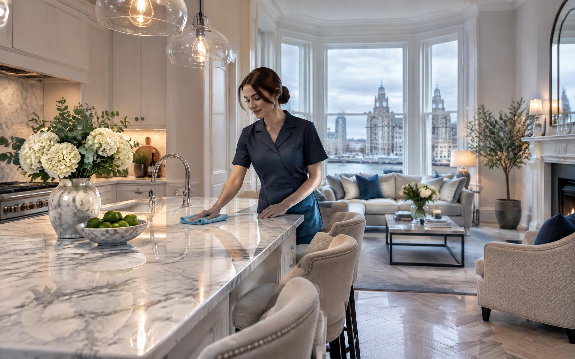 NiyoClean professional cleaning a luxury Liverpool home